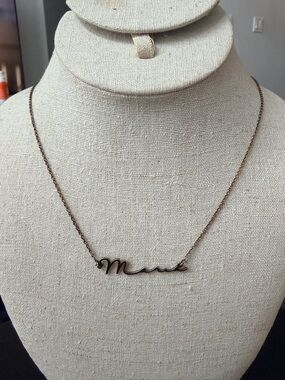 Vintage gold guilded sterling silver Maria necklace
